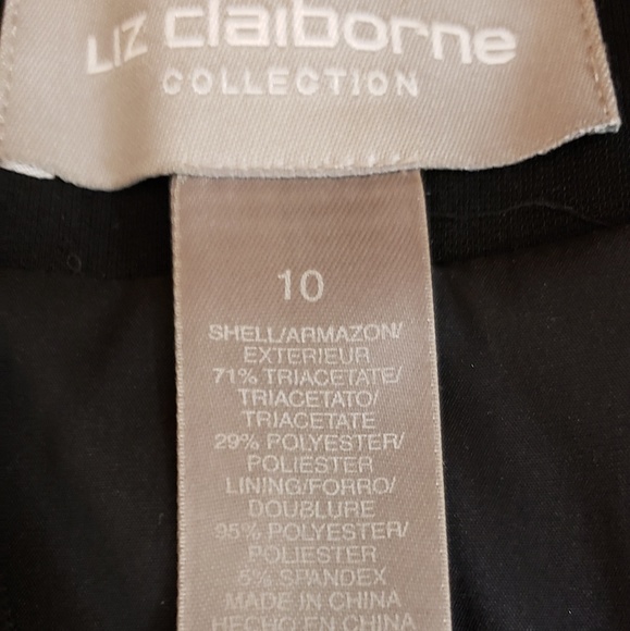 Liz Claiborne Collection Blazer/Jacket BLK SZ 10¹ - Picture 8 of 8